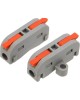 Клемма REXANT (07-6261-05) Клемма СМК 222-421P проходная 1 полюс, с монтажной площадкой (0,08-4 мм ), серая (5 шт./уп.)