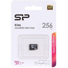 SILICON POWER Карта памяти microSDXC UHS-I U3 High Endurance 256 ГБ, 100 МБ/с, Class 10, SP256GBSTXDV3V1HSP, 1 шт., с адаптером