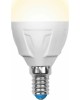 Лампа светодиодная UNIEL (UL-00002419) LED-G45 7W/WW/E14 шар Теплый белый свет