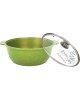 Кастрюля КУКМОР к21tsl а/пр литая 2,0л стекл/кр Trendy style lime