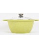 Кастрюля КУКМОР к21tsl а/пр литая 2,0л стекл/кр Trendy style lime