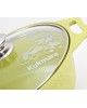 Кастрюля КУКМОР к21tsl а/пр литая 2,0л стекл/кр Trendy style lime