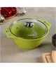Кастрюля КУКМОР к21tsl а/пр литая 2,0л стекл/кр Trendy style lime