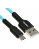 Кабель SMARTBUY (iK-12-S21bb) S21 MicroUSB синий, 2.4 А, сил., 1 м