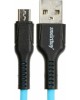 Кабель SMARTBUY (iK-12-S21bb) S21 MicroUSB синий, 2.4 А, сил., 1 м