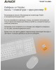 A4TECH Мышь Fstyler FG20 серый оптическая 2000dpi беспров. USB для ноутбука 4but (FG20 GREY)