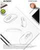 A4TECH Мышь Fstyler FG20 серый оптическая 2000dpi беспров. USB для ноутбука 4but (FG20 GREY)