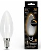 лампа GAUSS Лампа светодиодная Filament 103201209-D 9Вт цок.:E14 свеча 220B 4100K св.свеч.бел.нейт. (упак.:1шт)