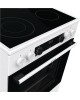 GORENJE Электрическая плита GECS6C70WC, стеклокерамика, без крышки, белый/черный