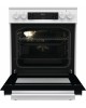 GORENJE Электрическая плита GECS6C70WC, стеклокерамика, без крышки, белый/черный