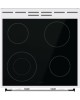 GORENJE Электрическая плита GECS6C70WC, стеклокерамика, без крышки, белый/черный
