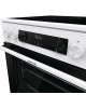 GORENJE Электрическая плита GECS6C70WC, стеклокерамика, без крышки, белый/черный
