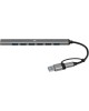 DIGMA Хаб (разветвитель) DHUB-7USB-AC-2.0, серебристый