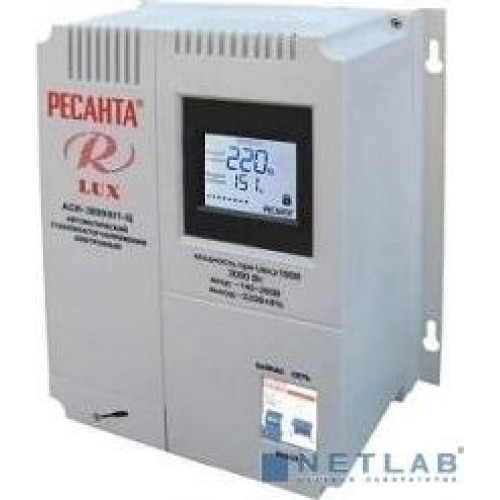 Стабилизатор напряжения РЕСАНТА АСН-3000Н/1-Ц LUX