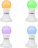 NEON-NIGHT Лампа светодиодная, диаметр 50мм, E27, 9 LED, 3Вт, RGB, матовая колба, 230В