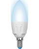 Лампа светодиодная UNIEL (UL-00002411) LED-C37 7W/NW/E14 свеча Белый свет