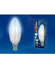 Лампа светодиодная UNIEL (UL-00002411) LED-C37 7W/NW/E14 свеча Белый свет