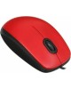 LOGITECH Мышь проводная M110 Silent, оптическая, USB, 1000dpi, красный и черный [910-005501 ]