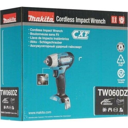 MAKITA Гайковерт TW060DZ аккум. патрон:квад.1/4 MAKITA Гайковерт TW060DZ аккум. патрон:квад.1/4