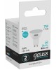 GAUSS Лампа светодиодная 7Вт цок.:GU10 рефлек. 220B 4100K св.свеч.бел.нейт. MR16 (упак.:1шт) (13627)