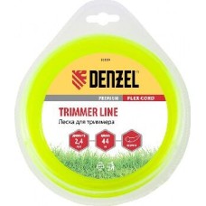 Леска для триммера DENZEL Леска для триммера круглая 2,4 мм х 44 м, блистер FLEX CORD 96119