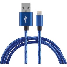 Кабель ENERGY ET-27 USB/Lightning, цвет - синий 104107