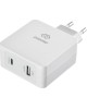 DIGMA Сетевое зар./устр. DGPD-45W-WG 45W 3A+2.4A (PD) USB-C/USB-A универсальное белый