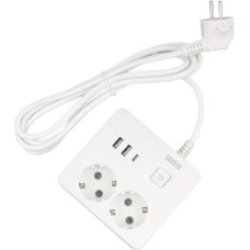 POWERCUBE Сетевой удлинитель PC-1-2M, 1.9м, белый