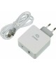DIGMA Сетевое зар./устр. DGPD-45W-WG 45W 3A+2.4A (PD) USB-C/USB-A универсальное белый