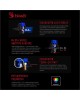A4TECH Клавиатура Bloody B820N, USB, черный + красный [b820n ( black + red)]