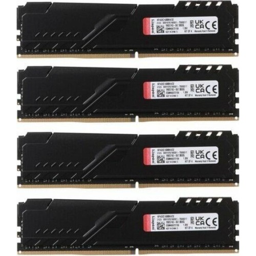 KINGSTON Память DDR4 4x8GB 3200MHz KF432C16BBK4/32 Fury Beast Black RTL Gaming PC4-25600 CL16 DIMM 288-pin 1.35В kit dual rank с радиатором Ret KINGSTON Память DDR4 4x8GB 3200MHz KF432C16BBK4/32 Fury Beast Black RTL Gaming PC4-25600 CL16 DIMM 288-pin 1.35В kit dual rank с радиатором Ret