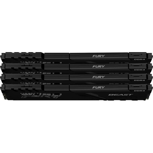 KINGSTON Память DDR4 4x8GB 3200MHz KF432C16BBK4/32 Fury Beast Black RTL Gaming PC4-25600 CL16 DIMM 288-pin 1.35В kit dual rank с радиатором Ret KINGSTON Память DDR4 4x8GB 3200MHz KF432C16BBK4/32 Fury Beast Black RTL Gaming PC4-25600 CL16 DIMM 288-pin 1.35В kit dual rank с радиатором Ret