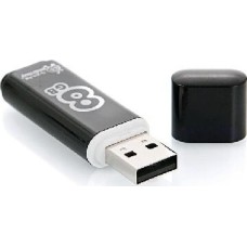 USB флеш SMARTBUY (SB8GBGS-K) 8GB GLOSSY SERIES BLACK