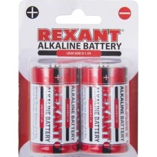 Элементы питания REXANT (30-1020) D/LR20 1.5 V 15200 MAH 2шт/блис