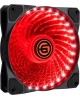 Вентилятор GINZZU (17614) LED 12LR33 красный