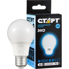Лампа СТАРТ LEDGLSE27 10W 65 WS