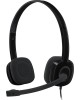 LOGITECH Гарнитура H151, для компьютера/мобильных устройств, накладные, проводные, черный [981-000589]
