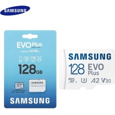 SAMSUNG Карта памяти SDXC UHS-I U3 Pro PLUS 128 ГБ, 180 МБ/с, Class 10, MB-SD128S, 1 шт., без адаптера