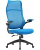 Кресло компьютерное CACTUS Кресло CS-MC505-BL, на колесиках, сетка/ткань, темно-синий