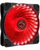 Вентилятор GINZZU (17614) LED 12LR33 красный