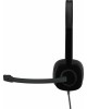 LOGITECH Гарнитура H151, для компьютера/мобильных устройств, накладные, проводные, черный [981-000589]