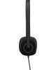 LOGITECH Гарнитура H151, для компьютера/мобильных устройств, накладные, проводные, черный [981-000589]