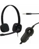 LOGITECH Гарнитура H151, для компьютера/мобильных устройств, накладные, проводные, черный [981-000589]