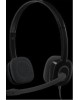 LOGITECH Гарнитура H151, для компьютера/мобильных устройств, накладные, проводные, черный [981-000589]