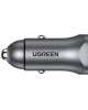 UGREEN Автомобильное зарядное устройство CD130 (40858) USB-C PD+USB-A QC 30W Fast Car Charger + SCP22.5W. Цвет: серый