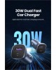 UGREEN Автомобильное зарядное устройство CD130 (40858) USB-C PD+USB-A QC 30W Fast Car Charger + SCP22.5W. Цвет: серый