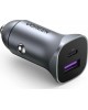 UGREEN Автомобильное зарядное устройство CD130 (40858) USB-C PD+USB-A QC 30W Fast Car Charger + SCP22.5W. Цвет: серый
