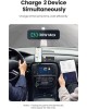 UGREEN Автомобильное зарядное устройство CD130 (40858) USB-C PD+USB-A QC 30W Fast Car Charger + SCP22.5W. Цвет: серый