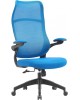 Кресло компьютерное CACTUS Кресло CS-MC505-BL, на колесиках, сетка/ткань, темно-синий