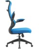 Кресло компьютерное CACTUS Кресло CS-MC505-BL, на колесиках, сетка/ткань, темно-синий